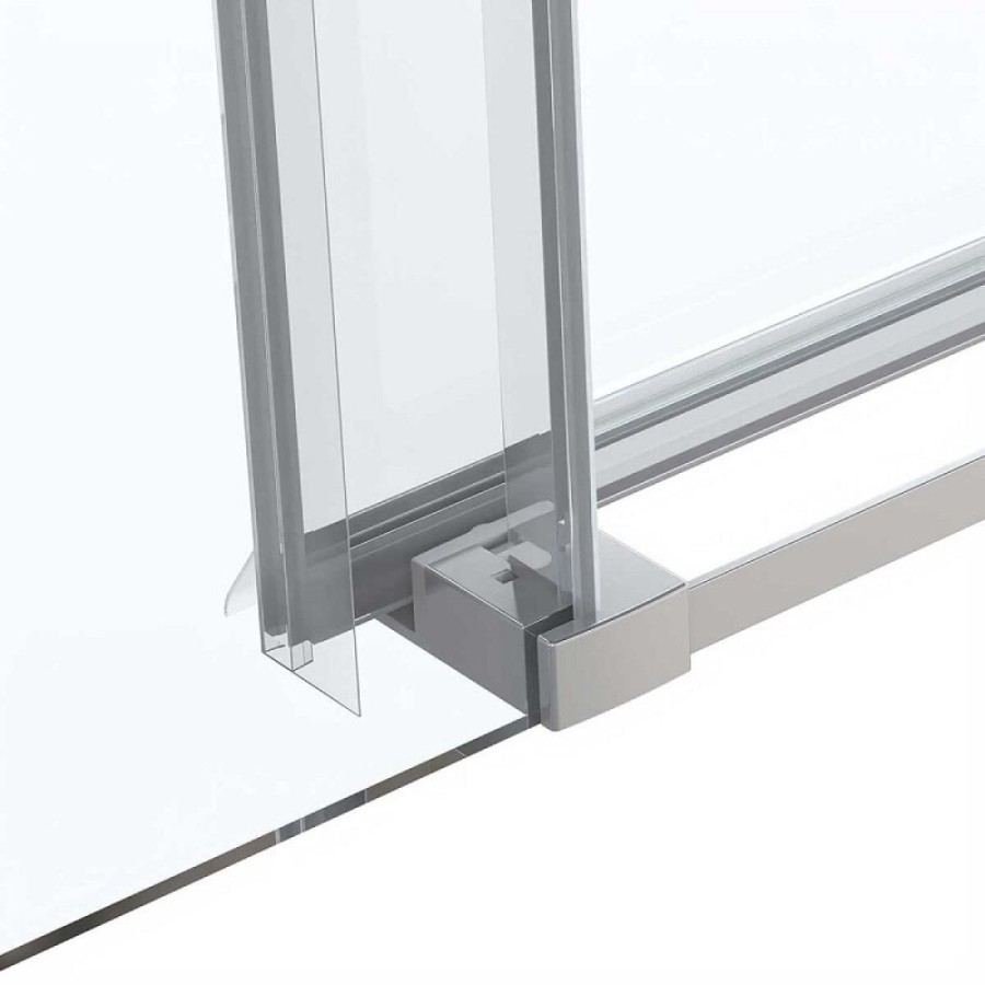 Душевая дверь Vincea Сomo Soft 140 см, стекло прозрачное, профиль хром, VDS-1CS140CL