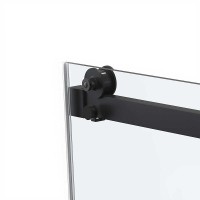 Душевая дверь Vincea Сomo Soft 140 см, стекло прозрачное, профиль черный, VDS-1CS140CLB