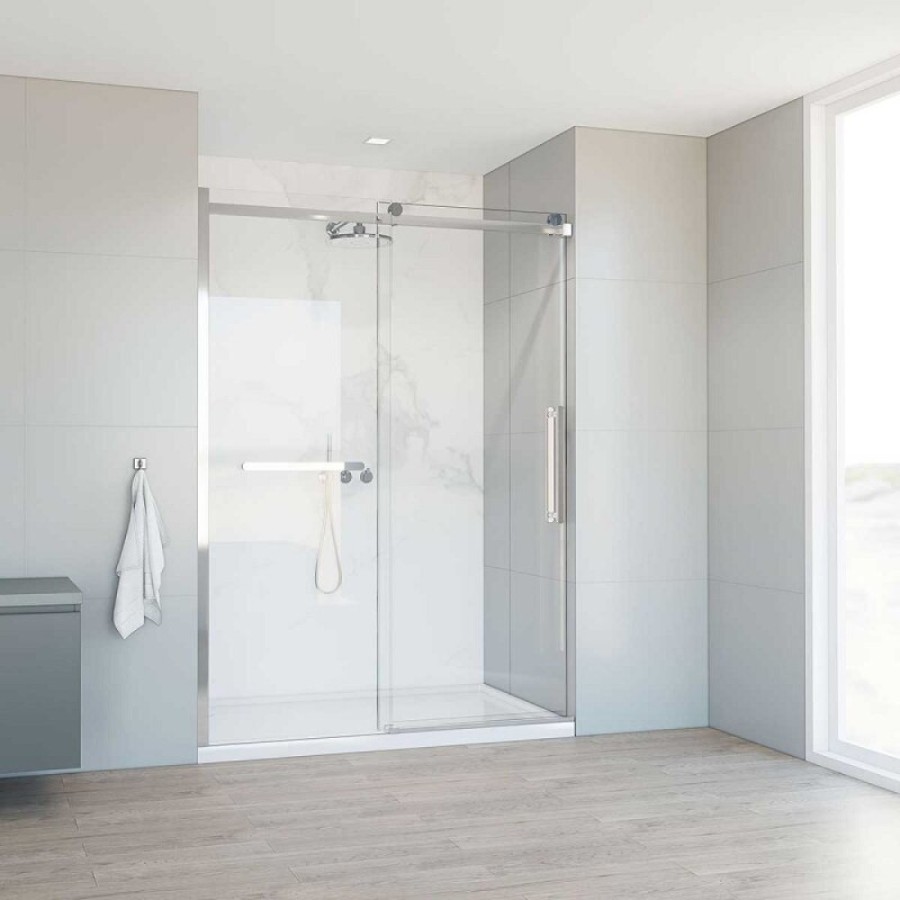 Душевая дверь Vincea Сomo Soft 150 см, стекло прозрачное, профиль хром, VDS-1CS150CL