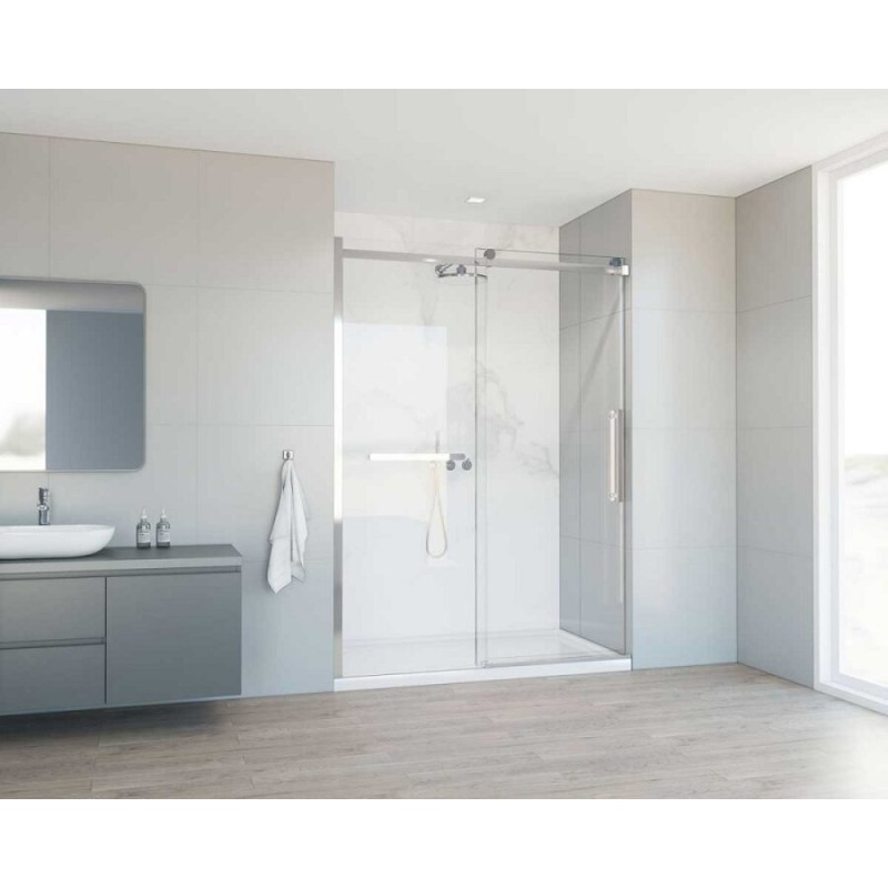 Душевая дверь Vincea Сomo Soft 150 см, стекло прозрачное, профиль хром, VDS-1CS150CL