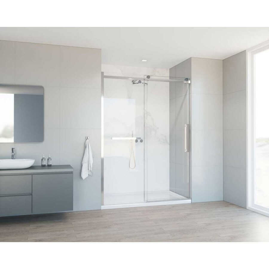 Душевая дверь Vincea Сomo Soft 150 см, стекло прозрачное, профиль хром, VDS-1CS150CL