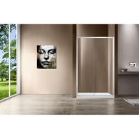 Душевая дверь Vincea Garda VDS-1G 105 см раздвижная, стекло прозрачное, хром, VDS-1G105CL