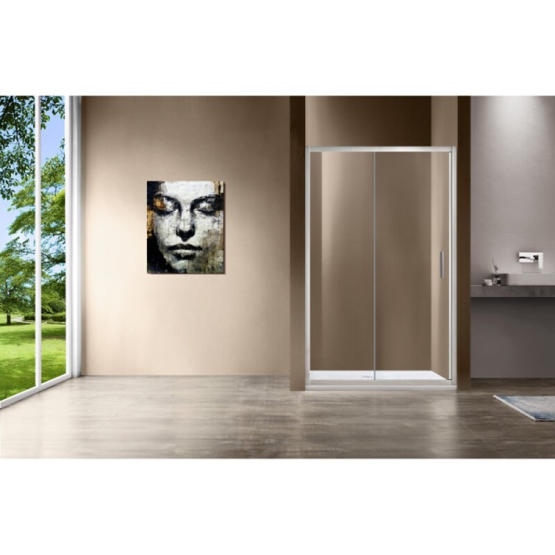 Душевая дверь Vincea Garda VDS-1G120CLBN, 120 см, стекло прозрачное, профиль брашированный никель