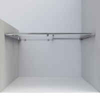 Душевая дверь Vincea Garda VDS-1G120CLBN, 120 см, стекло прозрачное, профиль брашированный никель