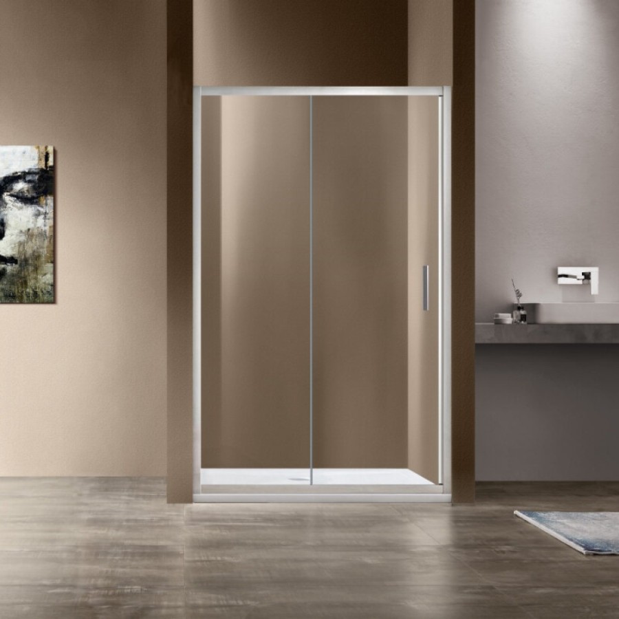 Душевая дверь Vincea Garda VDS-1G120CLBN, 120 см, стекло прозрачное, профиль брашированный никель