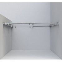 Душевая дверь в нишу Vincea Garda VDS-1G120CLG, 120 см, раздвижная, стекло прозрачное, профиль брашированное золото