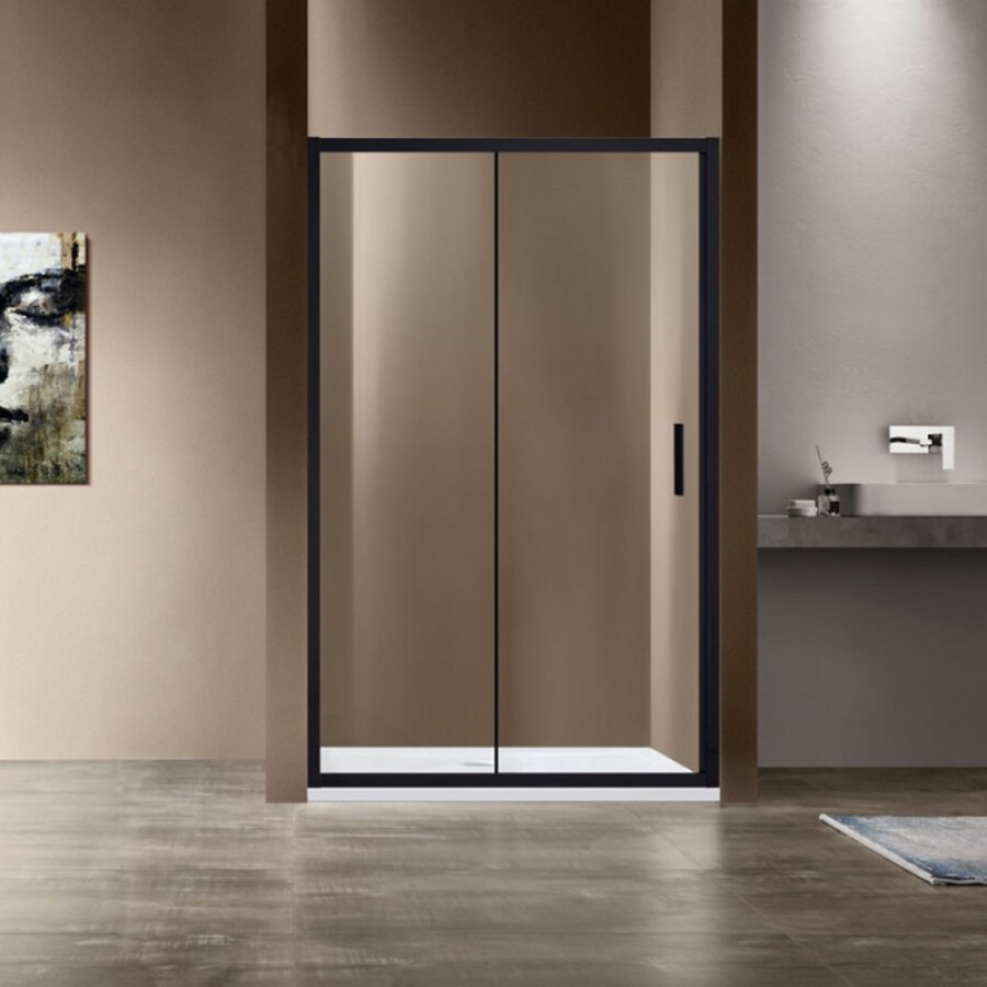 Душевая дверь Vincea Garda VDS-1G 140 см раздвижная, стекло прозрачное, черный, VDS-1G140CLB