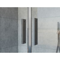 Душевая дверь Vincea Garda VDS-1G2 170 см раздвижная, стекло шиншилла, профиль хром, VDS-1G2170CH