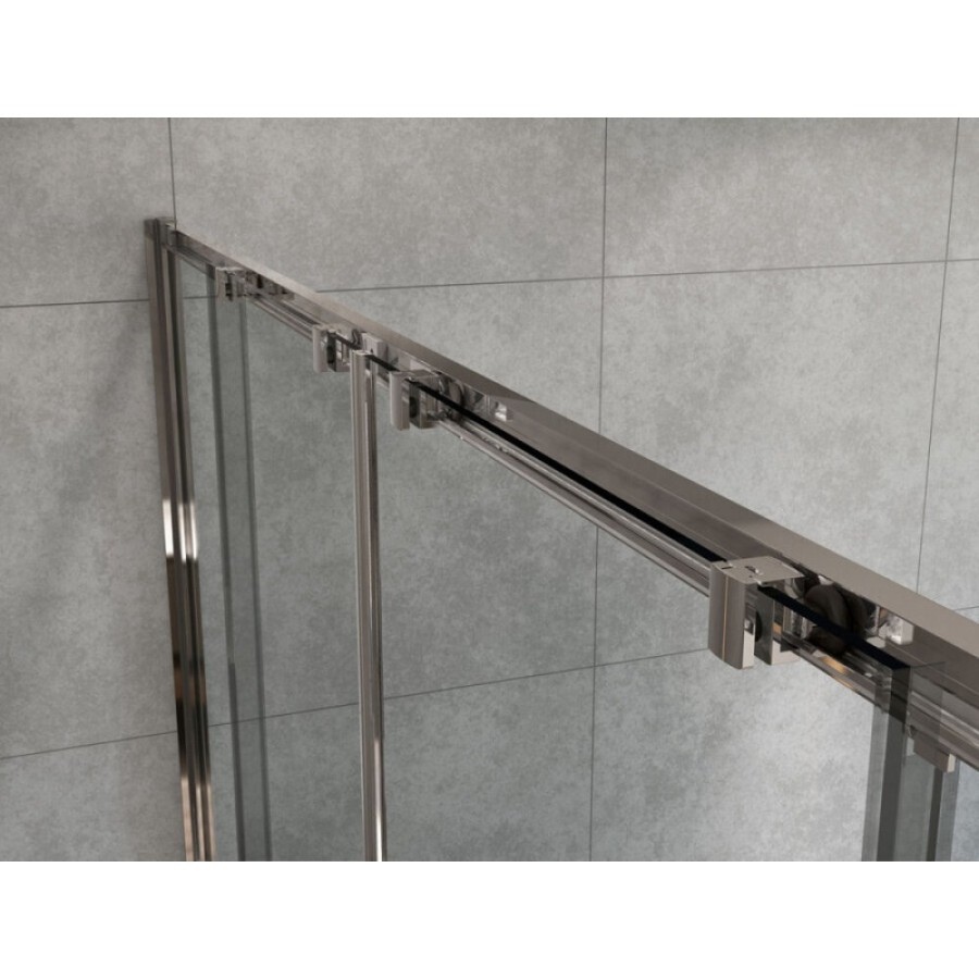 Душевая дверь Vincea Garda VDS-1G2 170 см раздвижная, стекло прозрачное, брашированное золото, VDS-1G2170CLG
