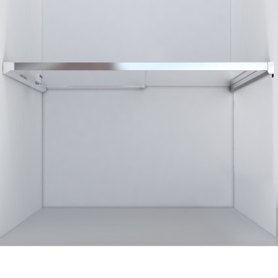Душевая дверь Vincea Lugano VDS-1L120CLB-1, 120 см, раздвижная, стекло прозрачное, черный