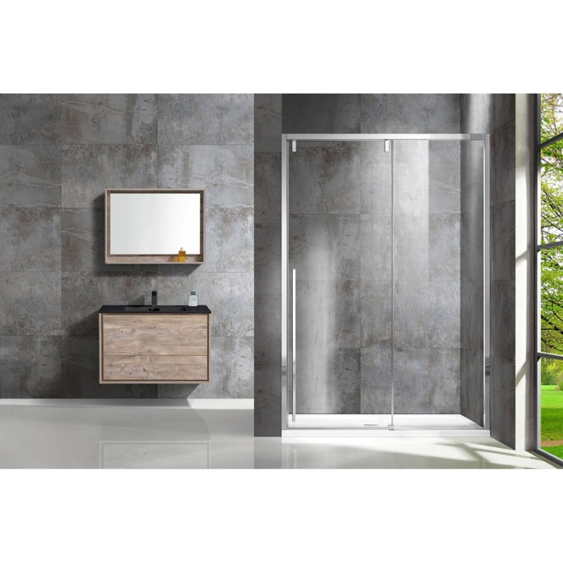 Душевая дверь Vincea Lugano VDS-1L140CL-1, 140 см, раздвижная, стекло прозрачное, хром