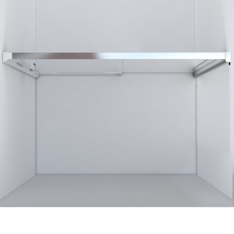 Душевая дверь Vincea Lugano VDS-1L140CL-1, 140 см, раздвижная, стекло прозрачное, хром