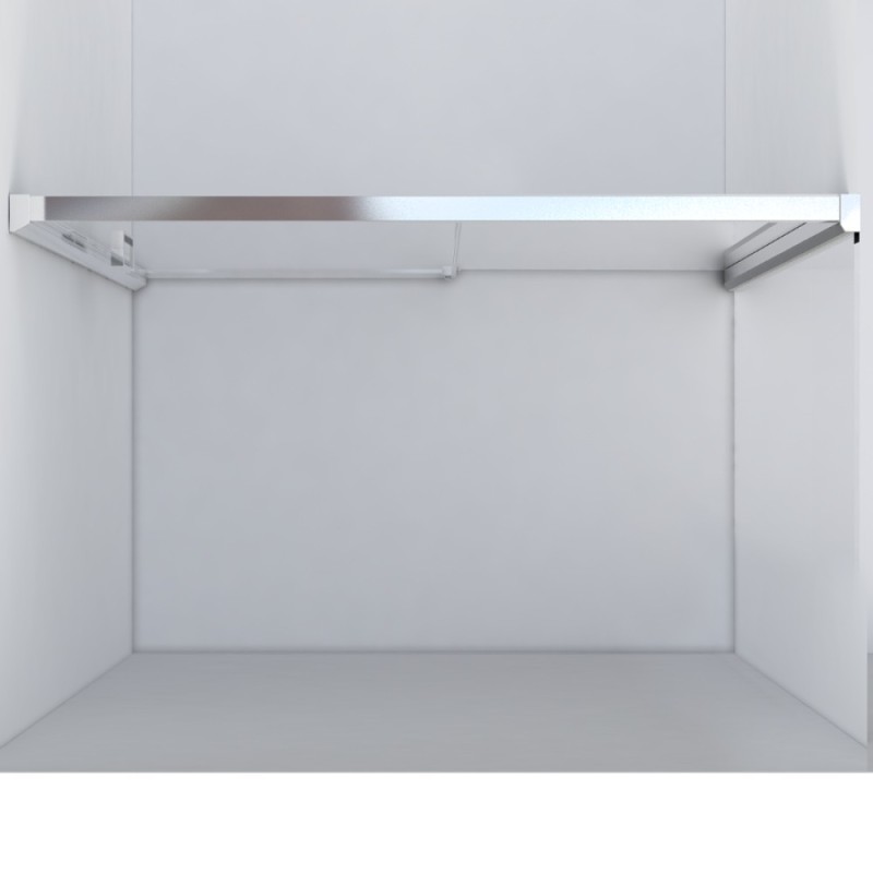 Душевая дверь Vincea Lugano VDS-1L-1 140 см раздвижная, стекло прозрачное, черный, VDS-1L140CLB-1