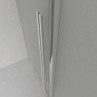 Душевая дверь Vincea Lugano, 150 см, стекло прозрачное, профиль черный, VDS-1L150CLB-1