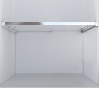 Душевая дверь Vincea Lugano, 150 см, стекло прозрачное, профиль черный, VDS-1L150CLB-1