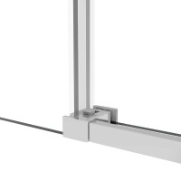 Душевая дверь Vincea Slim Soft, 100 см, стекло прозрачное, профиль хром, VDS-1SS100CL