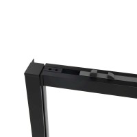 Душевая дверь Vincea Slim Soft, 110 см, раздвижная, стекло прозрачное, профиль черный, VDS-1SS110CLB