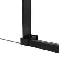 Душевая дверь Vincea Slim Soft, 110 см, раздвижная, стекло прозрачное, профиль черный, VDS-1SS110CLB