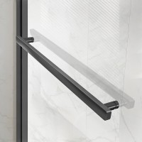 Душевая дверь Vincea Slim Soft 110 см, стекло прозрачное, воронёная сталь, gunmetal, VDS-1SS110CLGM