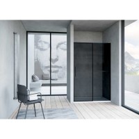 Душевая дверь Vincea Slim Soft 120 см, стекло тонированное, черный, VDS-1SS120CGB