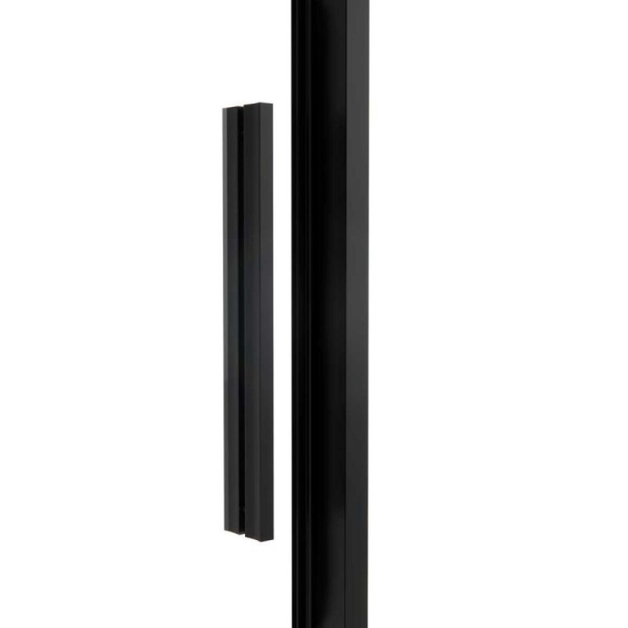 Душевая дверь Vincea Slim Soft, 120 см, раздвижная, стекло прозрачное, профиль черный, VDS-1SS120CLB