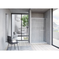 Душевая дверь Vincea Slim Soft VDS-1SS120CLBN, 120 см, стекло прозрачное, профиль брашированный никель