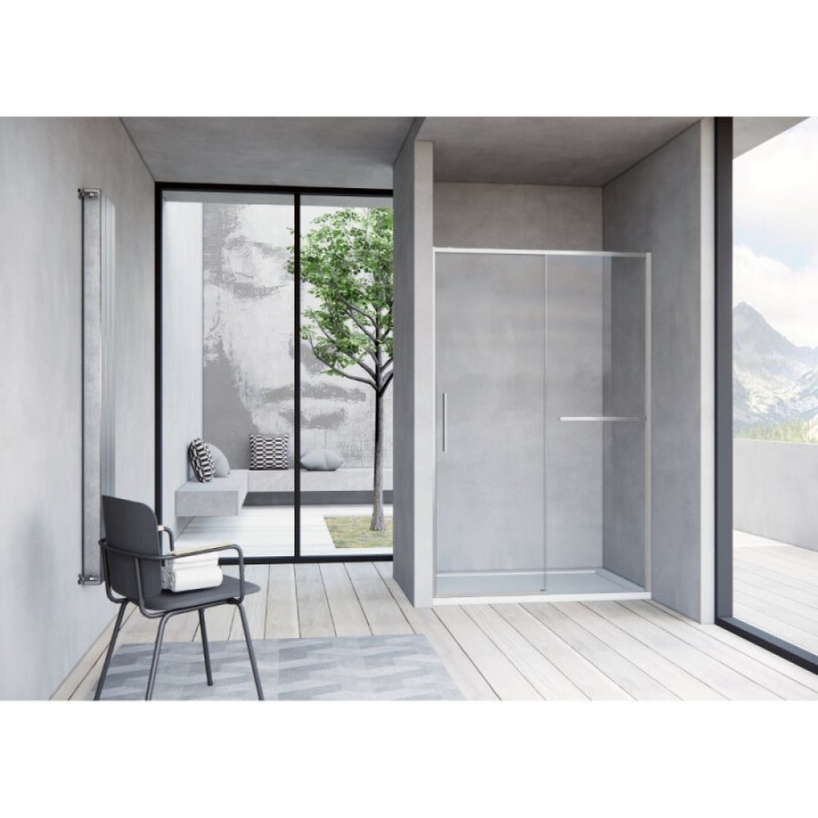Душевая дверь Vincea Slim Soft VDS-1SS120CLBN, 120 см, стекло прозрачное, профиль брашированный никель