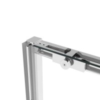 Душевая дверь Vincea Slim Soft, 130 см, раздвижная, стекло прозрачное, профиль хром, VDS-1SS130CL
