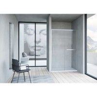 Душевая дверь Vincea Slim Soft, 140 см, раздвижная, стекло прозрачное, профиль хром, VDS-1SS140CL