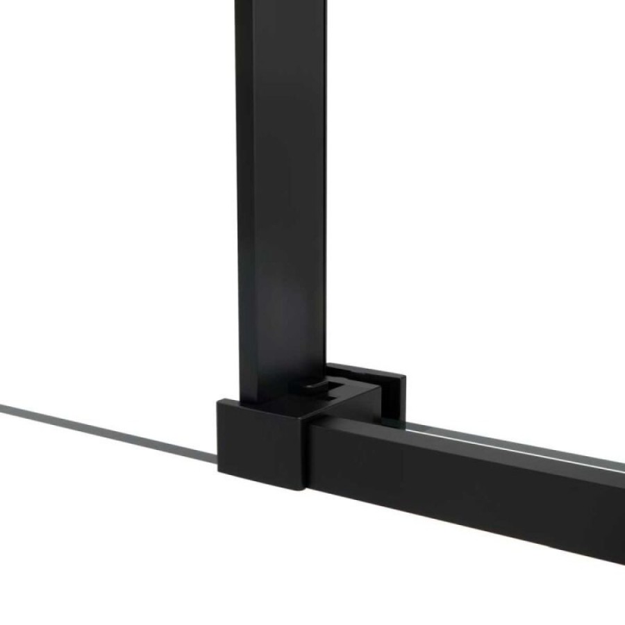 Душевая дверь Vincea Slim Soft, 140 см, раздвижная, стекло прозрачное, профиль черный, VDS-1SS140CLB