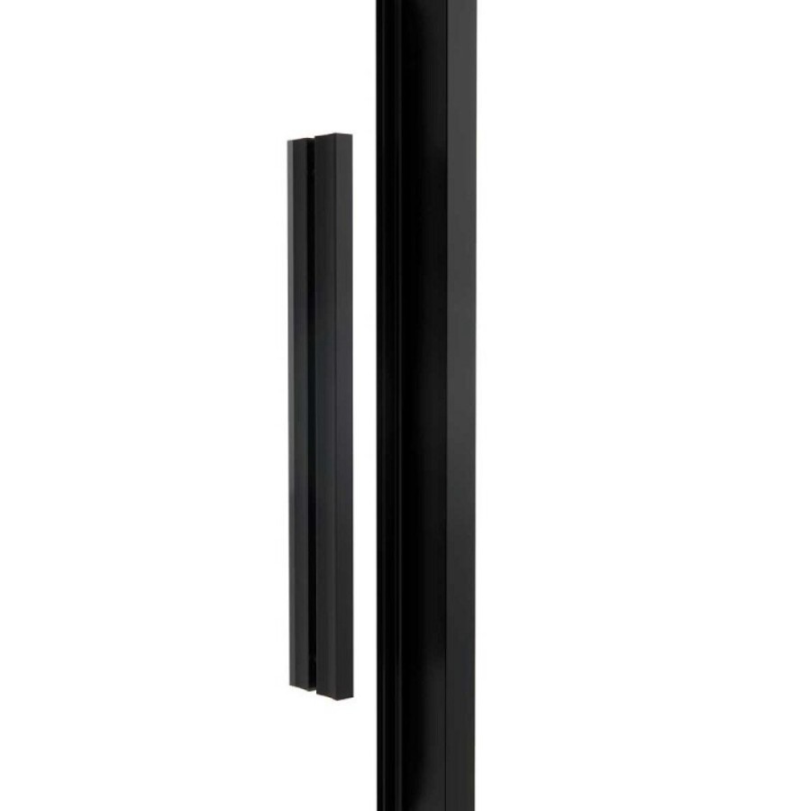 Душевая дверь Vincea Slim Soft 150 см, стекло прозрачное, черный, VDS-1SS150CLB