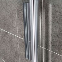 Душевая дверь Vincea Slim-U, 120 см, раздвижная, стекло прозрачное, профиль черный, VDS-2SU120CLB