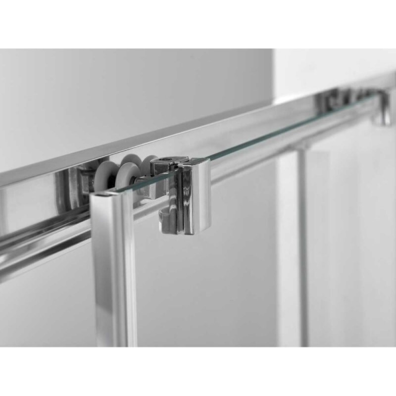 Душевая дверь Vincea Alpha VDS-3AL110CLGM, 110 см, стекло прозрачное, профиль вороненая сталь, gunmetal