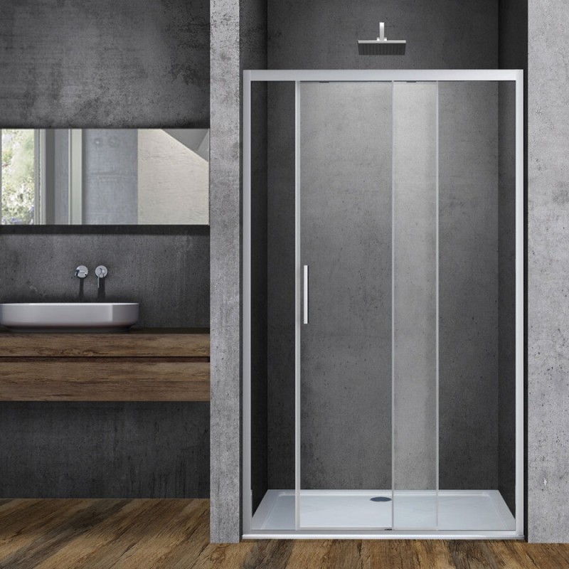 Душевая дверь Vincea Soft VDS-3SO 110 см раздвижная, стекло прозрачное, хром, VDS-3SO110CL
