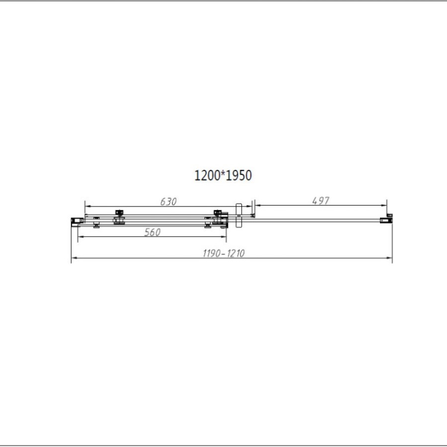 Душевая дверь Vincea Сomo-N VDS-4CN120CGB, 120 см, стекло тонированное, профиль черный