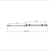 Душевая дверь Vincea Сomo-N VDS-4CN130CGB, 130 см, стекло тонированное, профиль черный