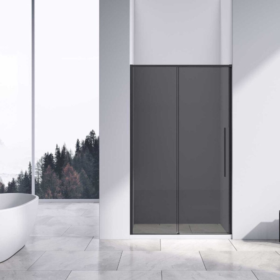 Душевая дверь Vincea Slim-N VDS-4SN110CGB, 110 см, стекло тонированное, профиль черный