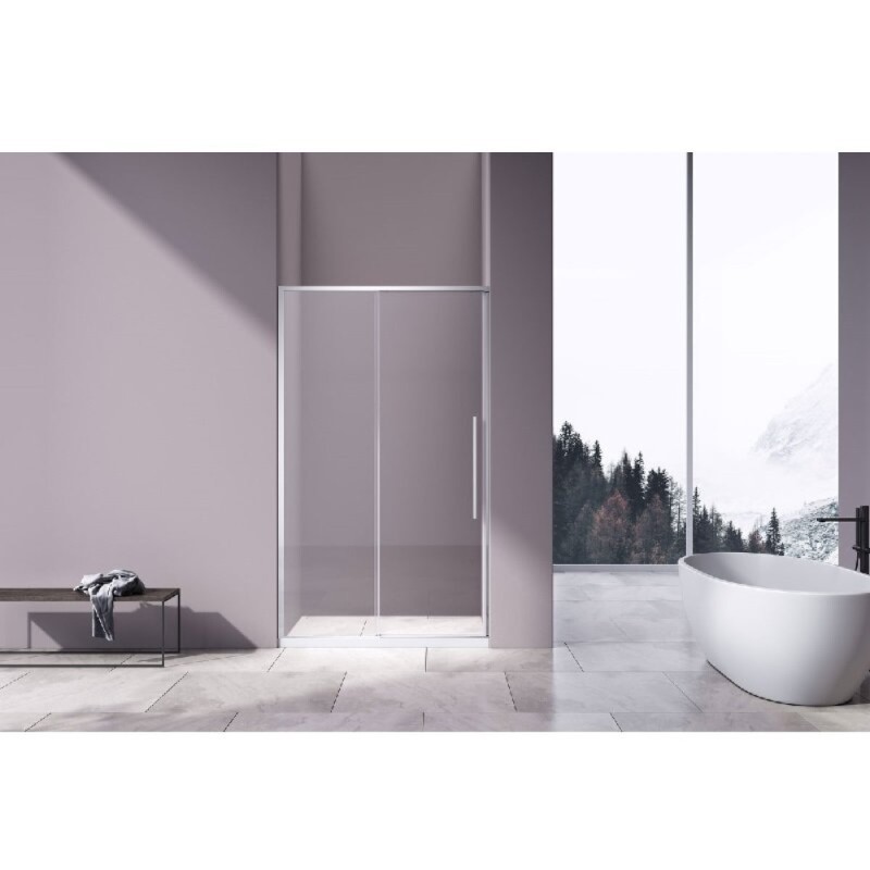 Душевая дверь Vincea Slim-N VDS-4SN120CL, 120 см, стекло прозрачное, профиль хром