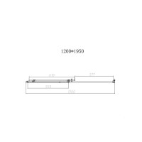 Душевая дверь Vincea Slim-N VDS-4SN120CLG, 120 см, стекло прозрачное, профиль золото брашированное