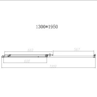 Душевая дверь Vincea Slim-N, 130 см, раздвижная, стекло прозрачное, профиль хром, VDS-4SN130CL