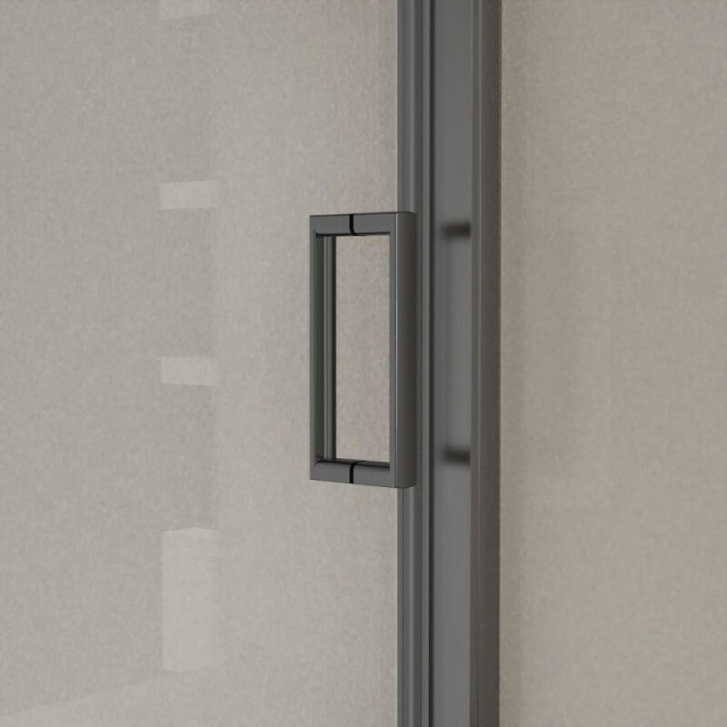 Душевая дверь Vincea City VDS-5CT120CLGM, 120 см, стекло прозрачное, профиль вороненая сталь, gunmetal