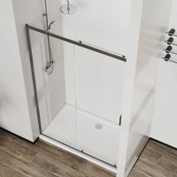Душевая дверь Vincea City VDS-5CT120CLGM, 120 см, стекло прозрачное, профиль вороненая сталь, gunmetal