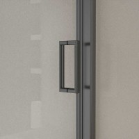 Душевая дверь Vincea City VDS-5CT130CLGM, 130 см, стекло прозрачное, профиль вороненая сталь
