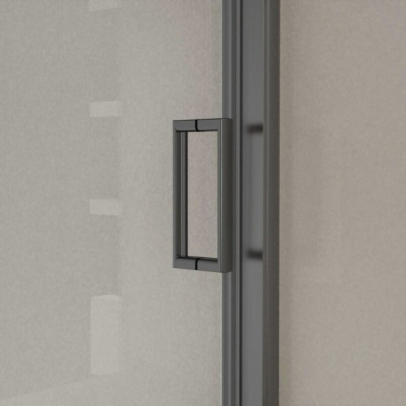 Душевая дверь Vincea City VDS-5CT140CLGM, 140 см, стекло прозрачное, профиль вороненая сталь