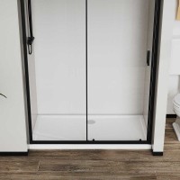 Душевая дверь Vincea City VDS-5CT150CLB, 150 см, стекло прозрачное, профиль черный