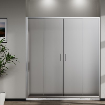 Душевая дверь Сити (City) VDS-5CT2170MT, 1700, хром, стекло текстурное