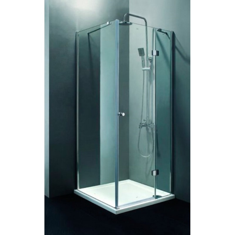Душевая дверь Cezares Verona-W-60/40-C-Cr, 100 см, стекло прозрачное, профиль хром