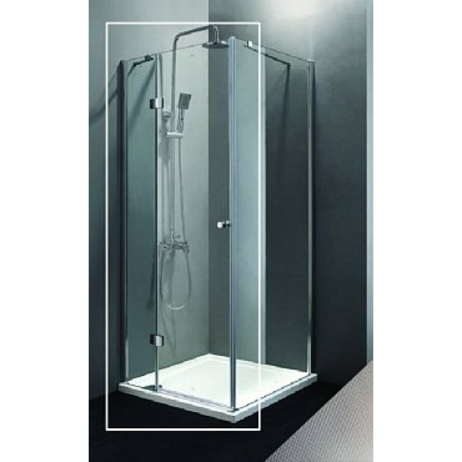 Душевая дверь Cezares Verona-W-60/40-P-Cr-L, 100 см, стекло Punto, профиль хром