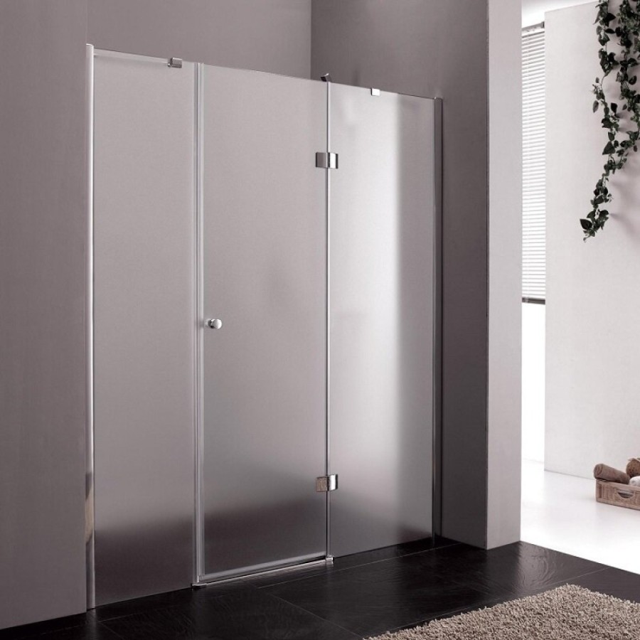 Душевая дверь Cezares VERONA-W-B-13-60+60/60-P-Cr-R, 180 см, правая, стекло рифленое, профиль хром