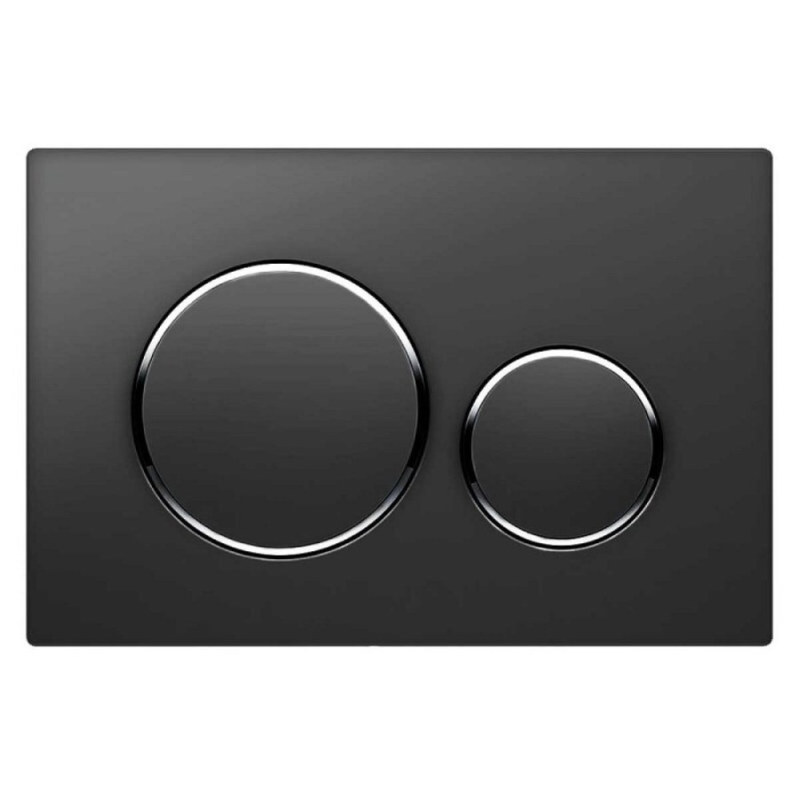 Клавиша смыва Vincea, кнопки круглые, черный матовый, VFP-005MB